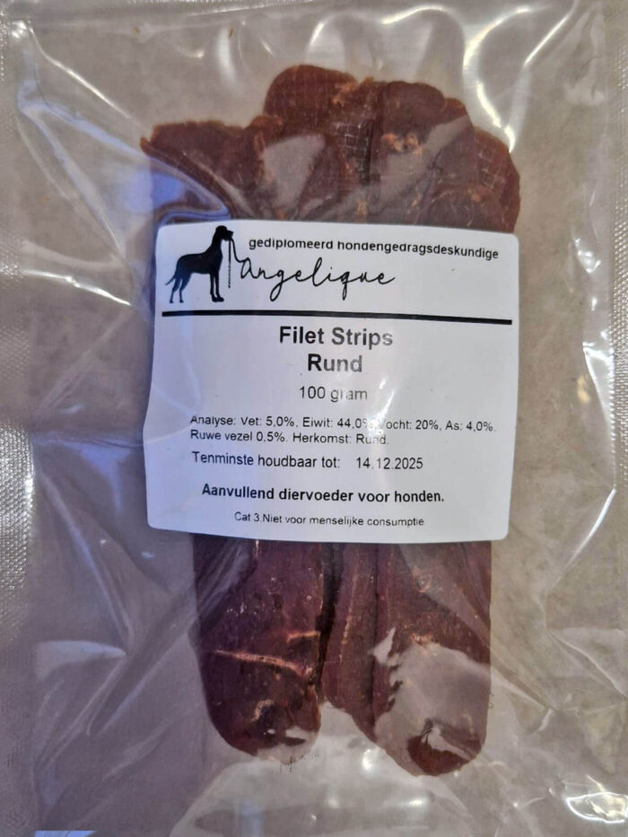 Filet strips Rund 100 gram