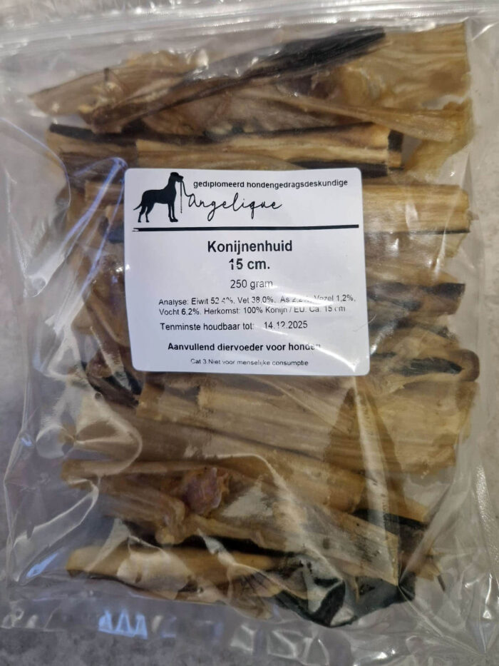 Konijnenhuid 15 cm 250 gram