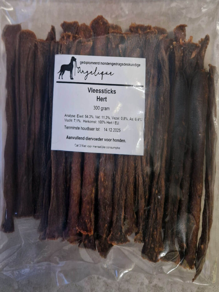 Vleessticks Hert 300 gram