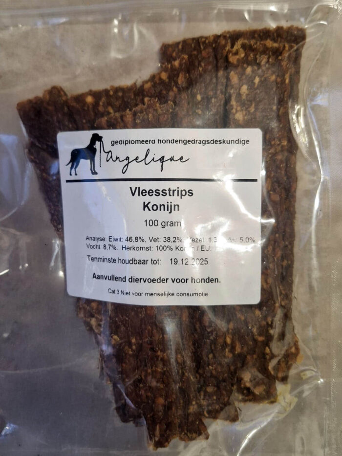 Vleesstrips Konijn 100 gram